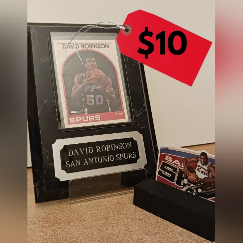 San Antonio Spurs David Robinson Rookie RC NBA Plaque Collectible Memorabilia